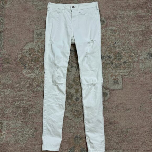 Hollister High Rise Super Skinny Ripped Jeans Size 3R - Picture 1 of 11